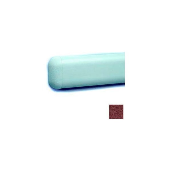 Pawling Wall Guard W/Rounded Top & Bottom Edges, Aluminum Retainer, 2-516"H x 12'L, Cordovan WG-3-12-380 - main